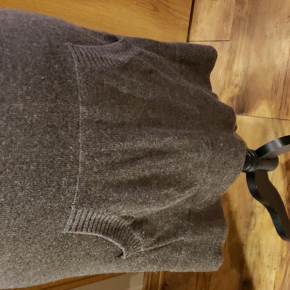 Feine Shanghai knit merino wool short sleeve dress grey - Picture 3 of 7